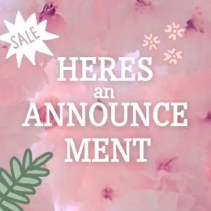 special announcement!💕